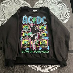 AC/DC Women’s Crewneck Sweatshirt-XS